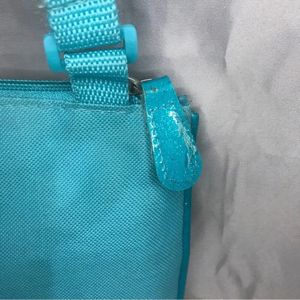 Trolls Purse Hair We Go! Crossbody Bag aqua blue with pink